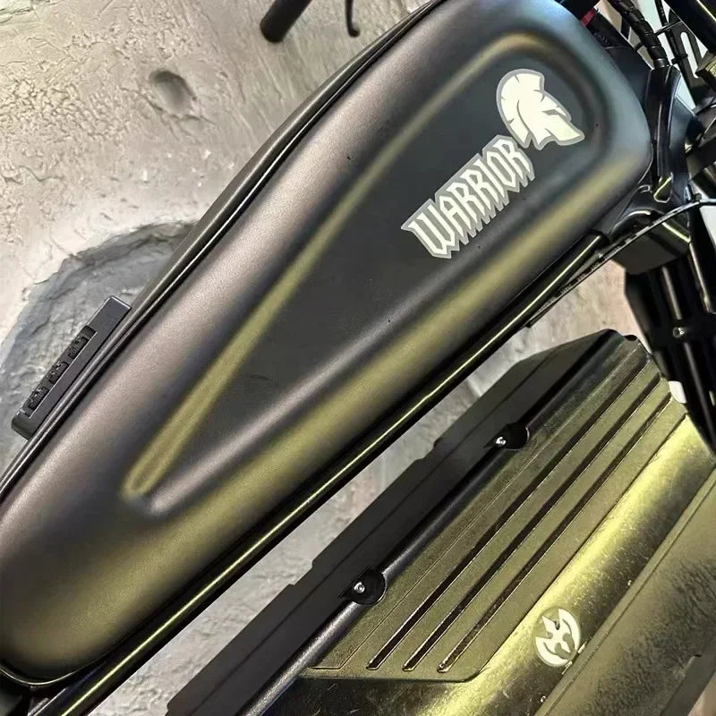 Ebike ZPW Black Warrior 3000W 60V 45AH Camping Motorcycle, Adult Electric Bike 20 Inch Fat Tire Electric Bike Ai-TechWorld 