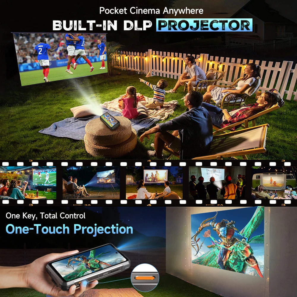 【World Premiere】Ulefone Armor 34 Pro 5G AI Rugged Phone 25500mAh Up to 32GB+512GB Built-in Projector 120Hz 6.95" NFC Smartphone Ai-TechWorld 