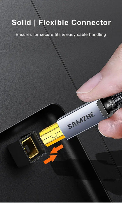 SAMZHE USB Printer Cable USB Type B Male to A Male USB 3.0 2.0 Cable for Canon Epson HP Printer DAC USB Printer Ai-TechWorld 