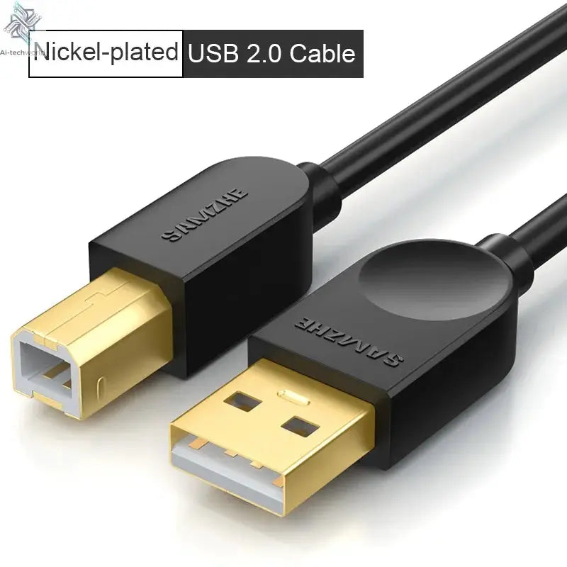 SAMZHE USB Printer Cable USB Type B Male to A Male USB 3.0 2.0 Cable for Canon Epson HP Printer DAC USB Printer Ai-TechWorld 