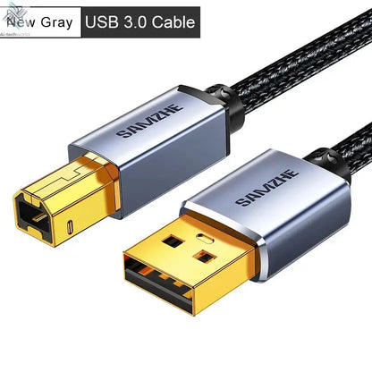 SAMZHE USB Printer Cable USB Type B Male to A Male USB 3.0 2.0 Cable for Canon Epson HP Printer DAC USB Printer Ai-TechWorld 