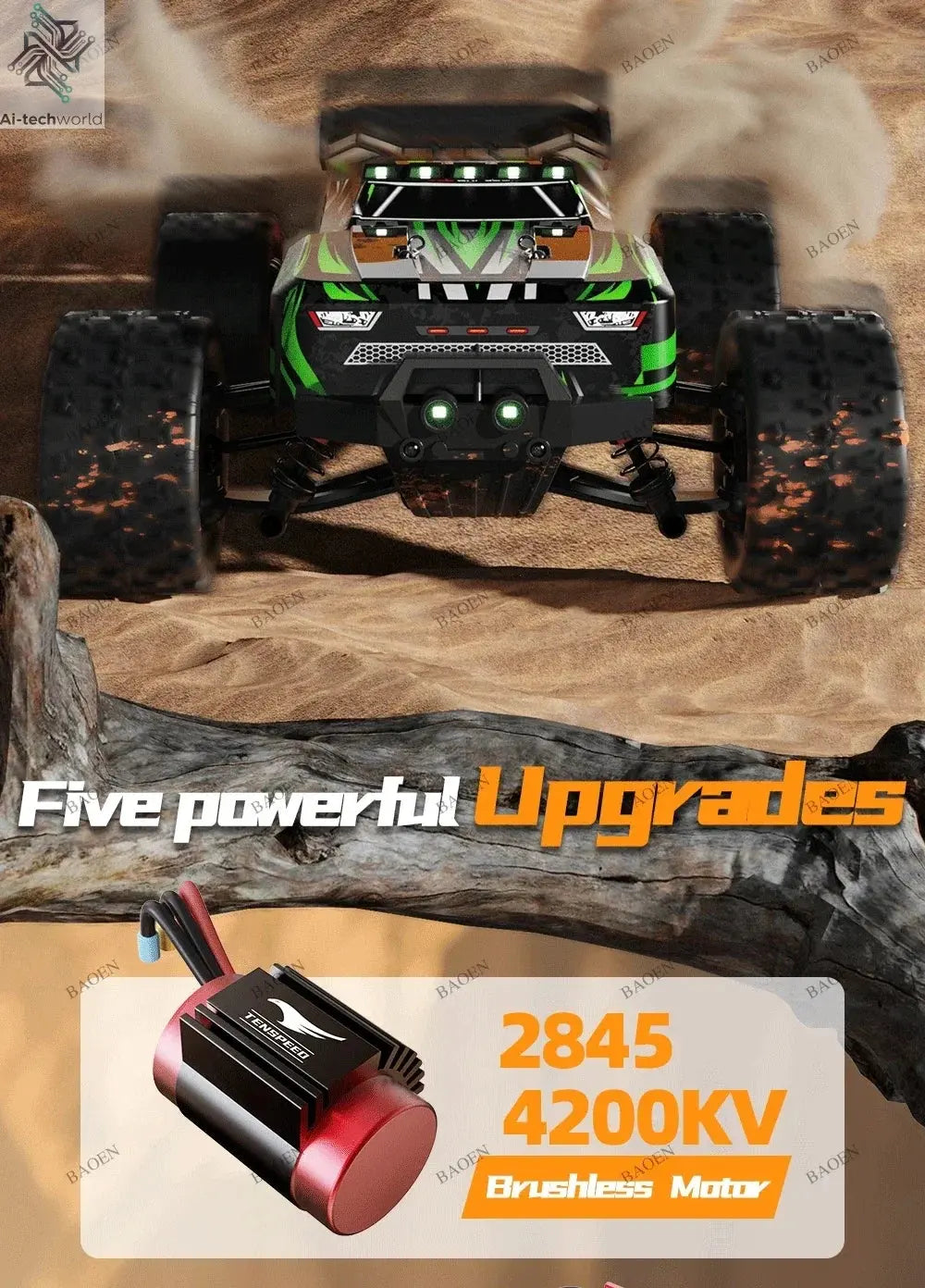 SCY9522PRO 85KM/H High Speed RC Car Brushless 4WD Off-Road Drift Remote Control Car 1:16 Professional Racing Cars SCY9522 50KM/H Ai-TechWorld 