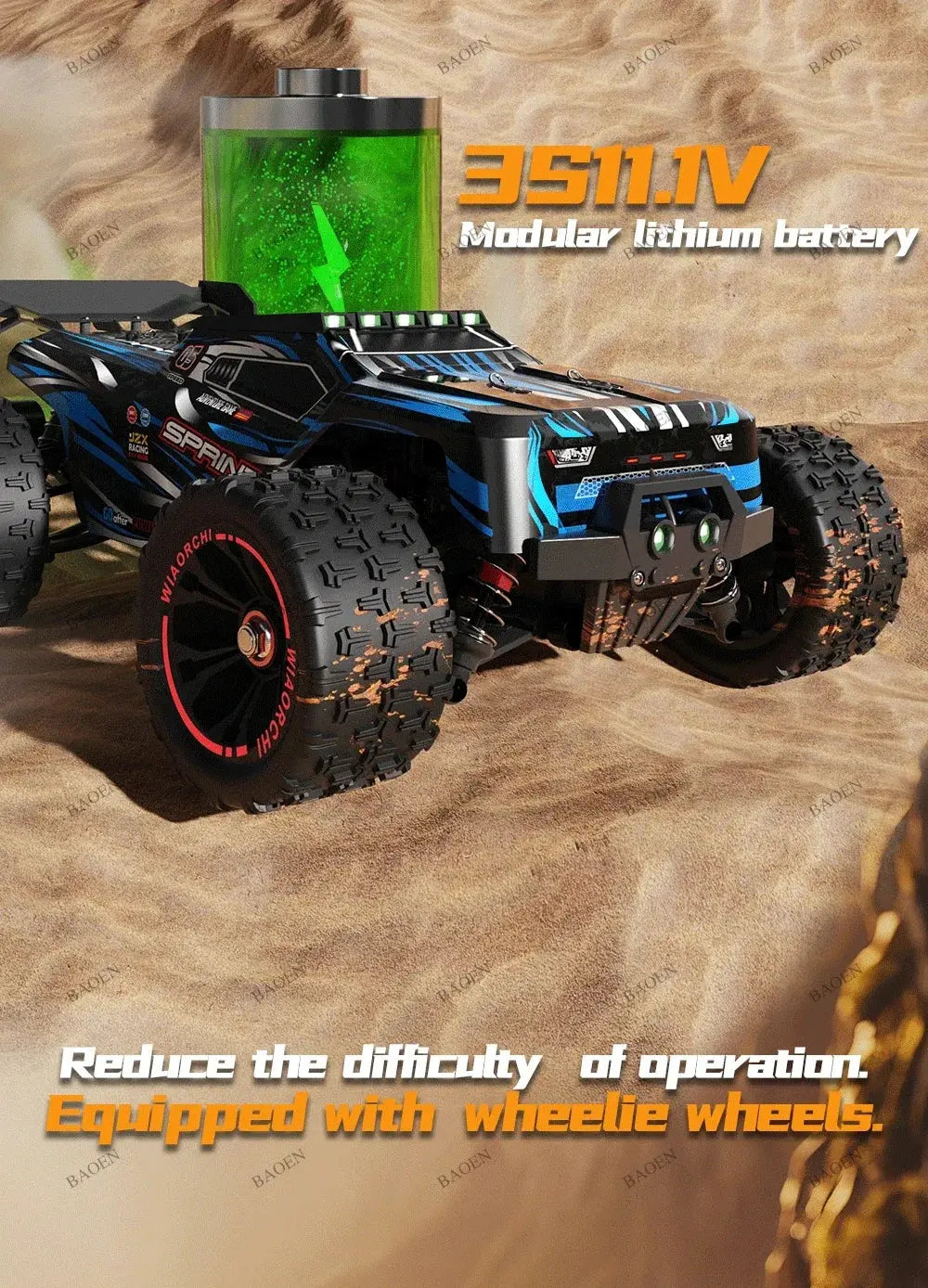 SCY9522PRO 85KM/H High Speed RC Car Brushless 4WD Off-Road Drift Remote Control Car 1:16 Professional Racing Cars SCY9522 50KM/H Ai-TechWorld 