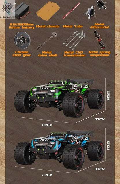 SCY9522PRO 85KM/H High Speed RC Car Brushless 4WD Off-Road Drift Remote Control Car 1:16 Professional Racing Cars SCY9522 50KM/H Ai-TechWorld 