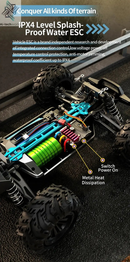 SG116 MAX 1:16 High Speed Drift Racing Car 80KM/H Brushless Motor 4WD SG316 MAX RC Off Road Car Monster Trucks Toy For Kids Gift Ai-TechWorld 