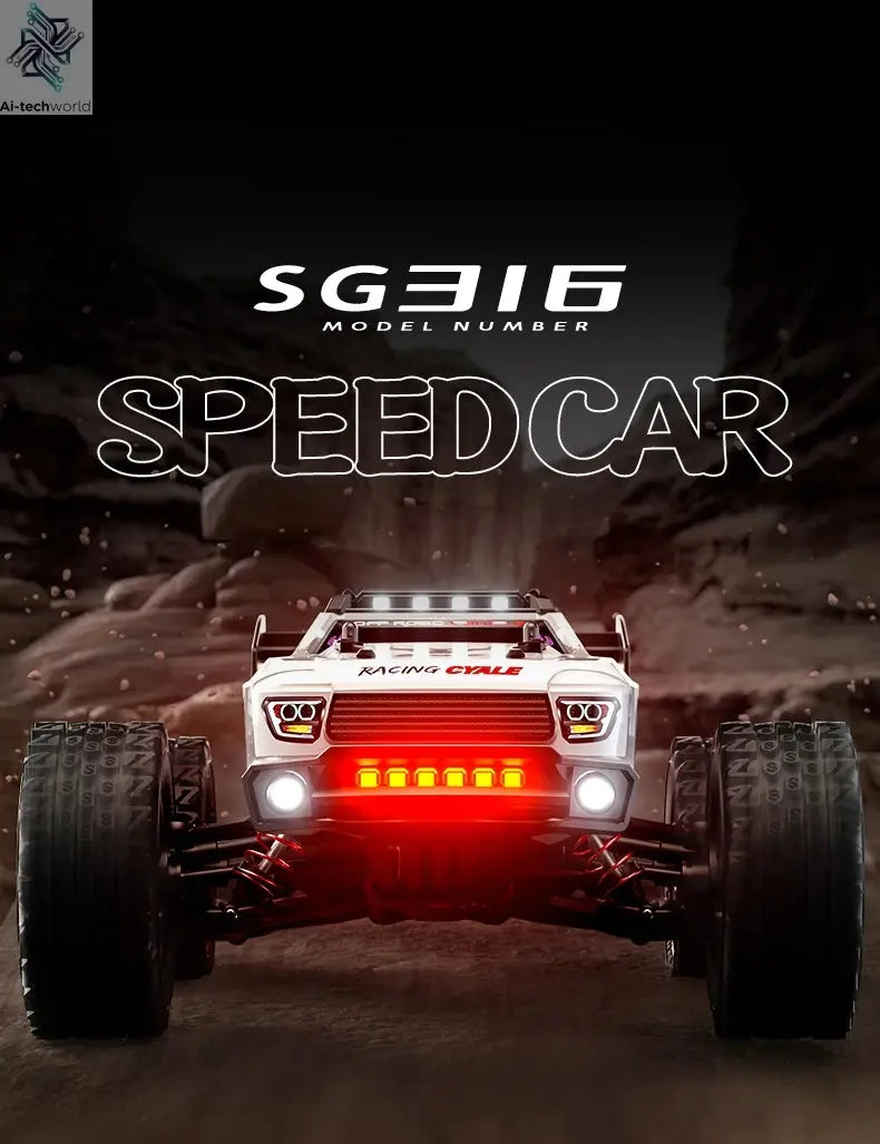 SG116 MAX 1:16 High Speed Drift Racing Car 80KM/H Brushless Motor 4WD SG316 MAX RC Off Road Car Monster Trucks Toy For Kids Gift Ai-TechWorld 