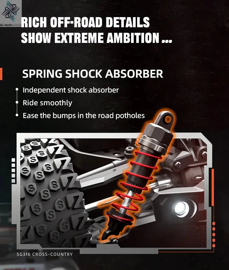 SG116 MAX 1:16 High Speed Drift Racing Car 80KM/H Brushless Motor 4WD SG316 MAX RC Off Road Car Monster Trucks Toy For Kids Gift Ai-TechWorld 