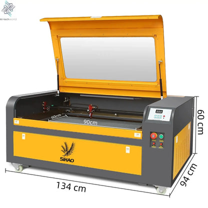 SIHAO 50W-100W CO₂ Laser Engraver with Large Work Area | Precision Cutting & Engraving for Wood, Acrylic, Glass, Leather Ai-TechWorld 