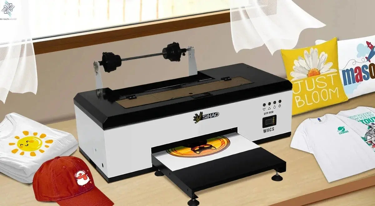SIHAO R1390/L1800 A3 DTF Printer Oven All-in-One for T-Shirt Fabric Textile Clothing Printing DTF Transfer Film Printer Machine Ai-TechWorld 