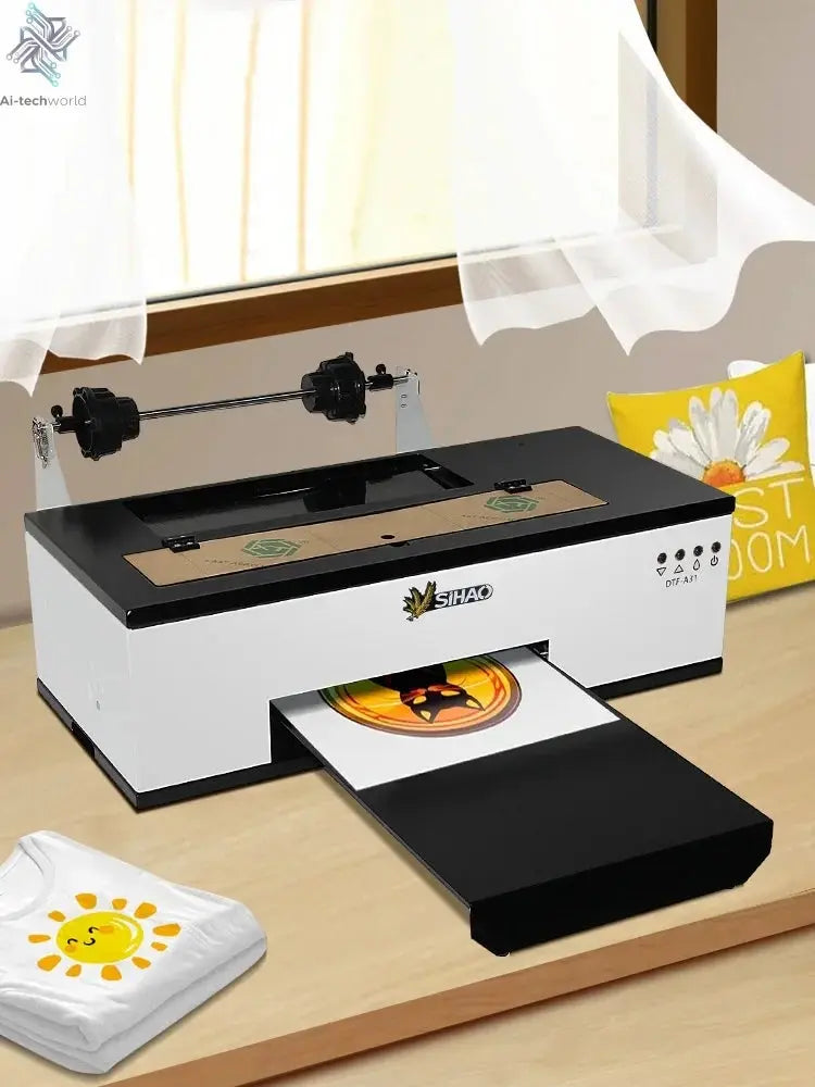 SIHAO R1390/L1800 A3 DTF Printer Oven All-in-One for T-Shirt Fabric Textile Clothing Printing DTF Transfer Film Printer Machine Ai-TechWorld 