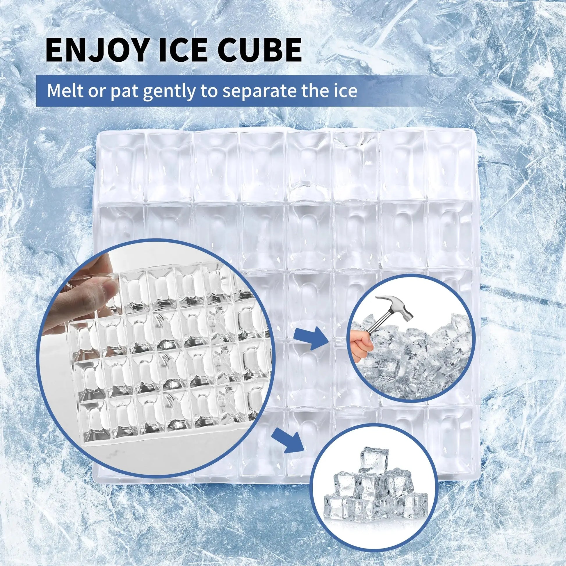 SIMZLIFE Ice Cube Maker Machine with External Water Tank 34Lbs, 16Pcs Ready in 13 Mins Auto-Cleaning for Home Kitchen Office Bar - Ai-TechWorld