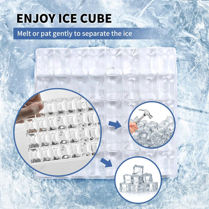 SIMZLIFE Ice Cube Maker Machine with External Water Tank 34Lbs, 16Pcs Ready in 13 Mins Auto-Cleaning for Home Kitchen Office Bar - Ai-TechWorld
