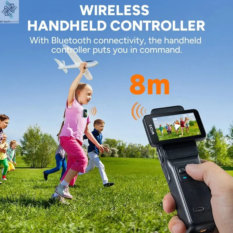 SJCAM C400 Action Camera Handheld Stabilized Night Vision Camera Vlog Outdoor Live Streaming Bike Mount Dashcam Sjcam Camera Ai-TechWorld 