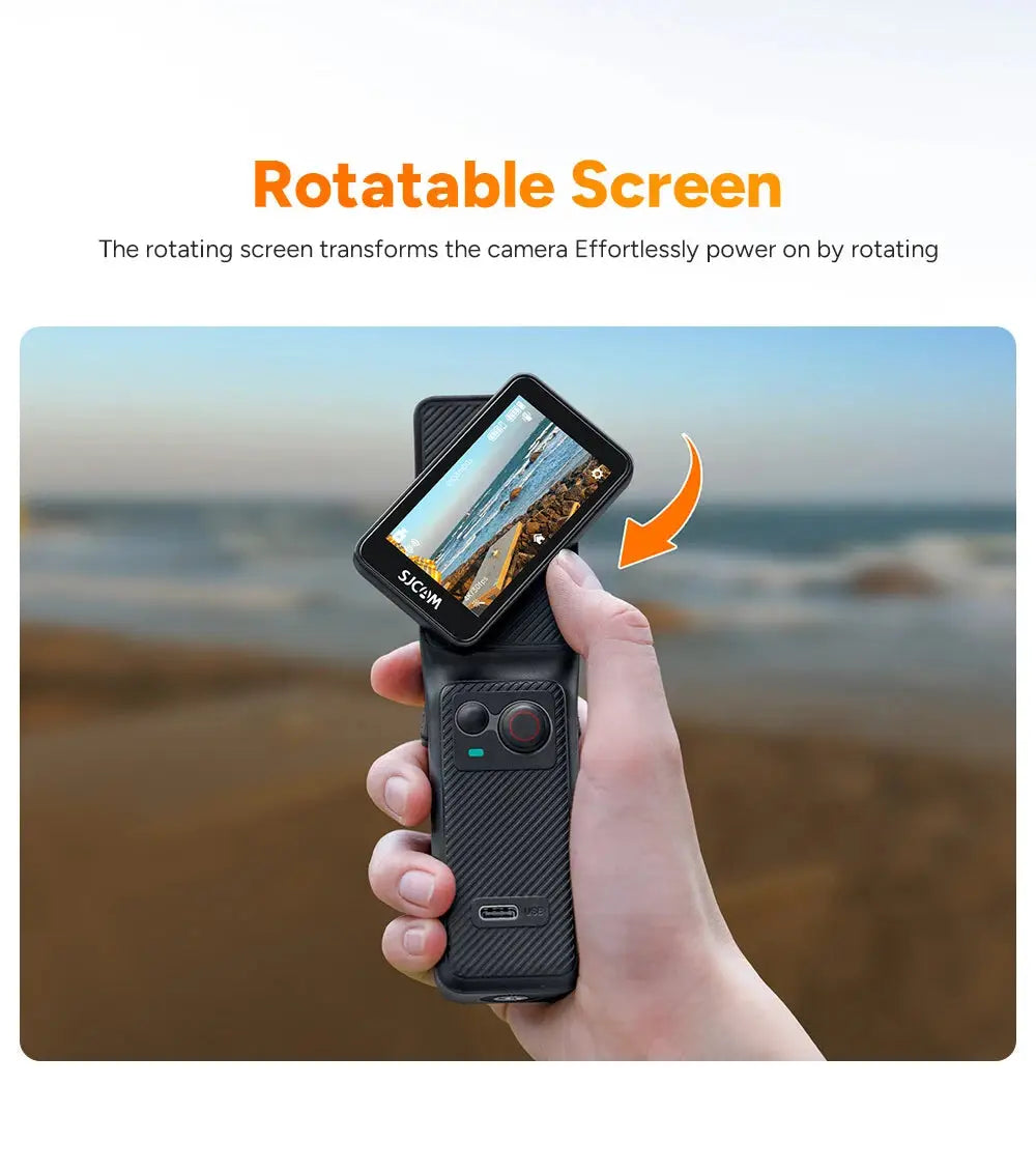 SJCAM C400 Action Camera Handheld Stabilized Night Vision Camera Vlog Outdoor Live Streaming Bike Mount Dashcam Sjcam Camera Ai-TechWorld 