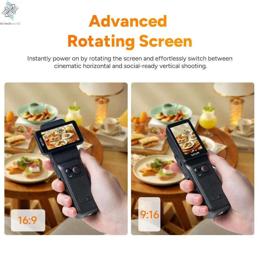 SJCAM C400 Action Camera Handheld Stabilized Night Vision Camera Vlog Outdoor Live Streaming Bike Mount Dashcam Sjcam Camera Ai-TechWorld 