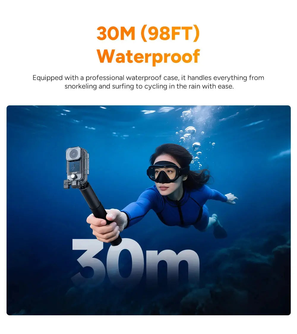 SJCAM C400 Action Camera Handheld Stabilized Night Vision Camera Vlog Outdoor Live Streaming Bike Mount Dashcam Sjcam Camera Ai-TechWorld 