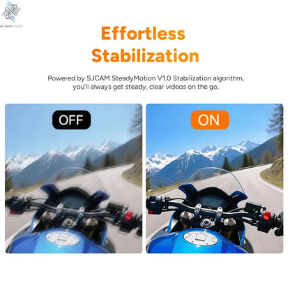 SJCAM C400 Action Camera Handheld Stabilized Night Vision Camera Vlog Outdoor Live Streaming Bike Mount Dashcam Sjcam Camera Ai-TechWorld 