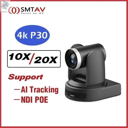 SMTAV 1080P 4K SDI PTZ Camera 10X 20X Zoom HDMI IP Live Streaming Camera Support POE Conference Camera for Church Meeting - Ai - TechWorld
