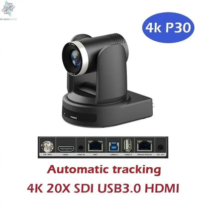 SMTAV 1080P 4K SDI PTZ Camera 10X 20X Zoom HDMI IP Live Streaming Camera Support POE Conference Camera for Church Meeting - Ai - TechWorld