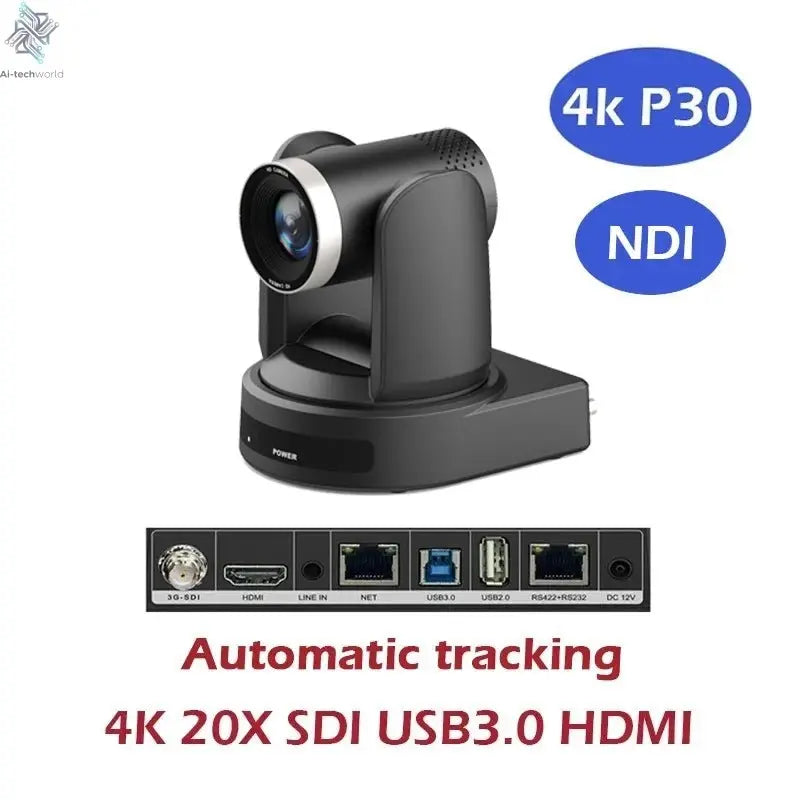 SMTAV 1080P 4K SDI PTZ Camera 10X 20X Zoom HDMI IP Live Streaming Camera Support POE Conference Camera for Church Meeting - Ai - TechWorld