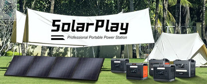 SOLARPLAY Q2501 Portable Power Station 2160WH LiFePO4 Battery with 2400W (4800W Peak) AC Output Solar Generator for Garden Party - Ai-TechWorld