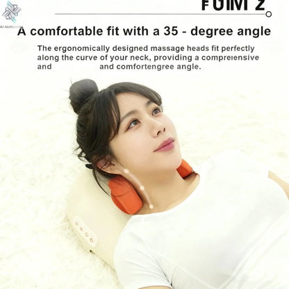 SPA Portable Pillow Massager Lazy Person Leading Shoulder Professional Super Strong Neck Massage Wireless Warm Pillow Type Massa - Ai-TechWorld