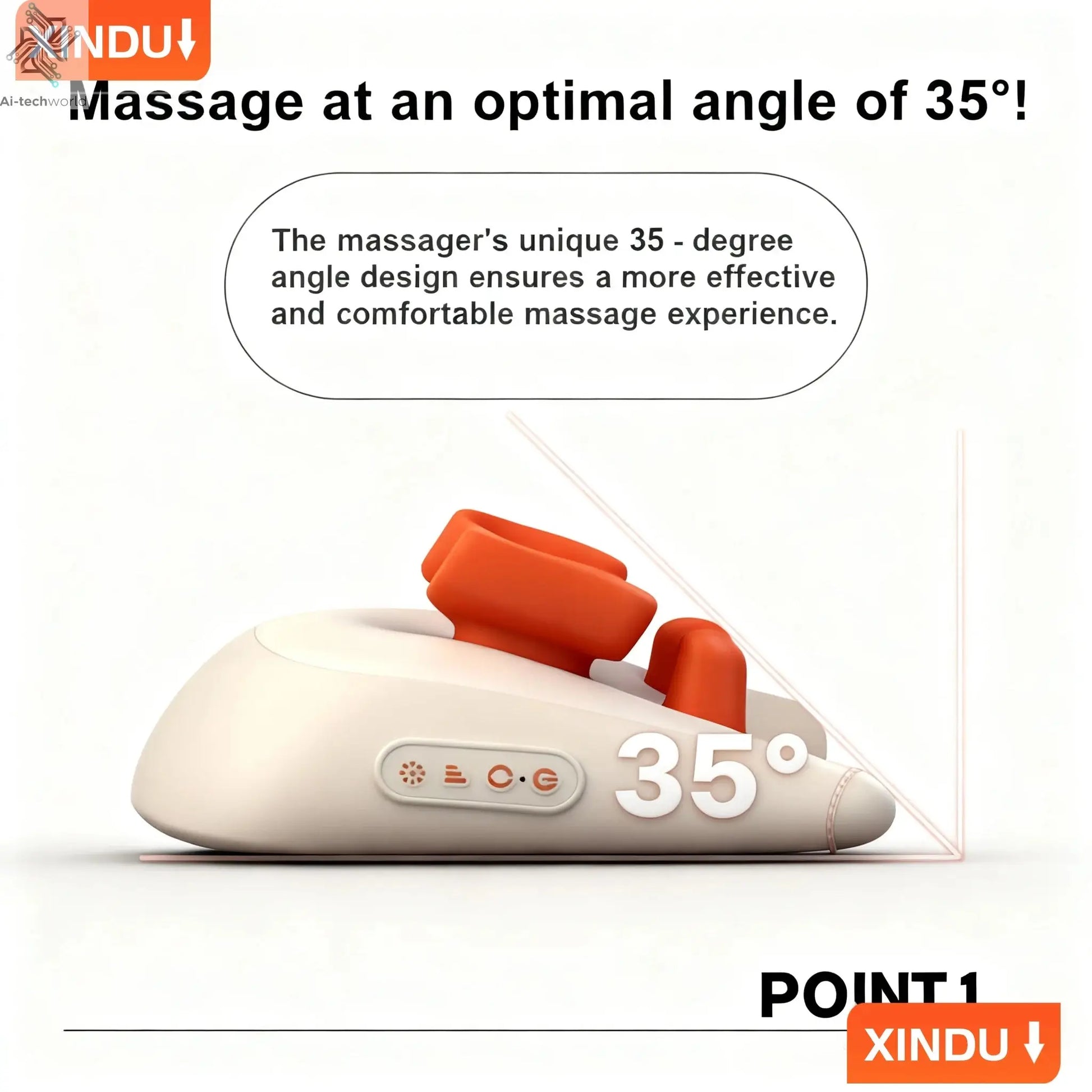 SPA Portable Pillow Massager Lazy Person Leading Shoulder Professional Super Strong Neck Massage Wireless Warm Pillow Type Massa - Ai-TechWorld