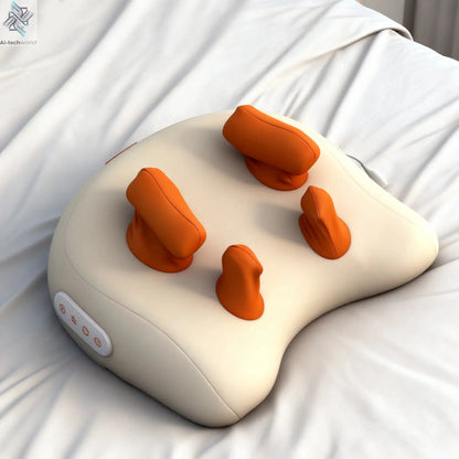 SPA Portable Pillow Massager Lazy Person Leading Shoulder Professional Super Strong Neck Massage Wireless Warm Pillow Type Massa - Ai-TechWorld