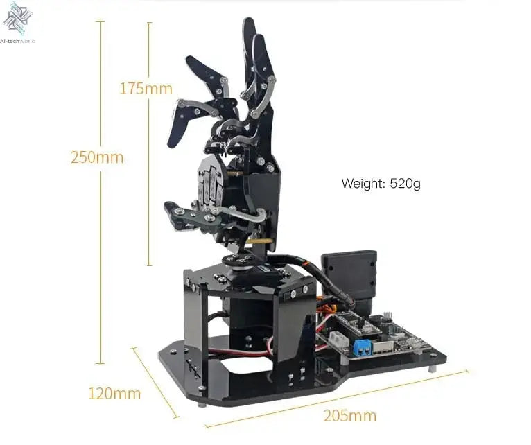 STEM For Arduino STM32 Bionic Robot Palm Hand Manipulator Open Source Code 5 Hands Educational Kit with Ps2/Somatosensory Gloves Ai-TechWorld 