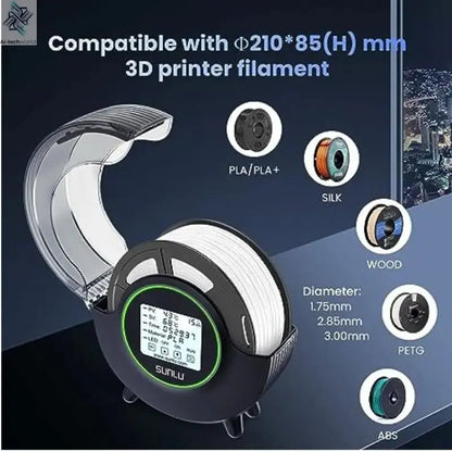 SUNLU 3D Filament Dryer Box - Keep Filament Dry, Storage Holder for 3D Printer Ai-TechWorld