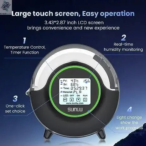 SUNLU 3D Filament Dryer Box - Keep Filament Dry, Storage Holder for 3D Printer Ai-TechWorld