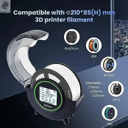 SUNLU 3D Filament Dryer Box - Keep Filament Dry, Storage Holder for 3D Printer Ai-TechWorld