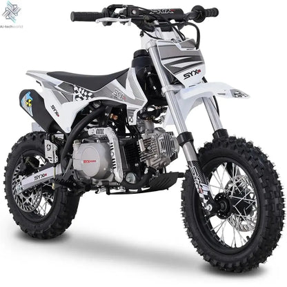 SYX MOTO 110cc Dirt Bike Motorcycle for Teens & Adults Automatic Clutch Electric Start 4-Stroke Gas-Powered Off-Road Bike Ai-TechWorld 