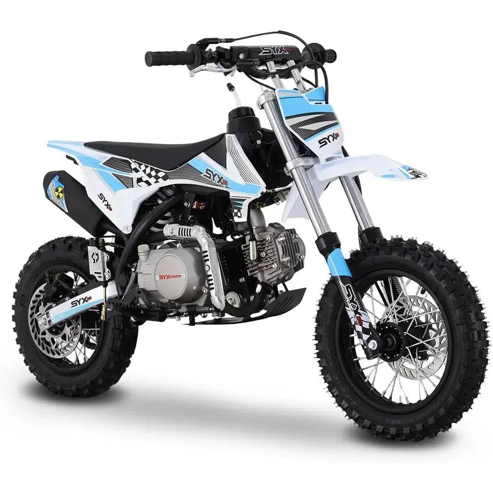 SYX MOTO 110cc Dirt Bike Motorcycle for Teens & Adults Automatic Clutch Electric Start 4-Stroke Gas-Powered Off-Road Bike Ai-TechWorld 