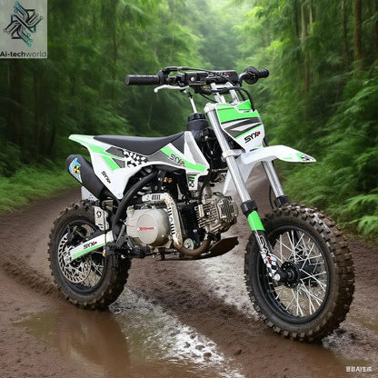 SYX MOTO 110cc Dirt Bike Motorcycle for Teens & Adults Automatic Clutch Electric Start 4-Stroke Gas-Powered Off-Road Bike - Ai-TechWorld