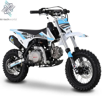SYX MOTO 110cc Dirt Bike Motorcycle for Teens & Adults Automatic Clutch Electric Start 4-Stroke Gas-Powered Off-Road Bike - Ai-TechWorld
