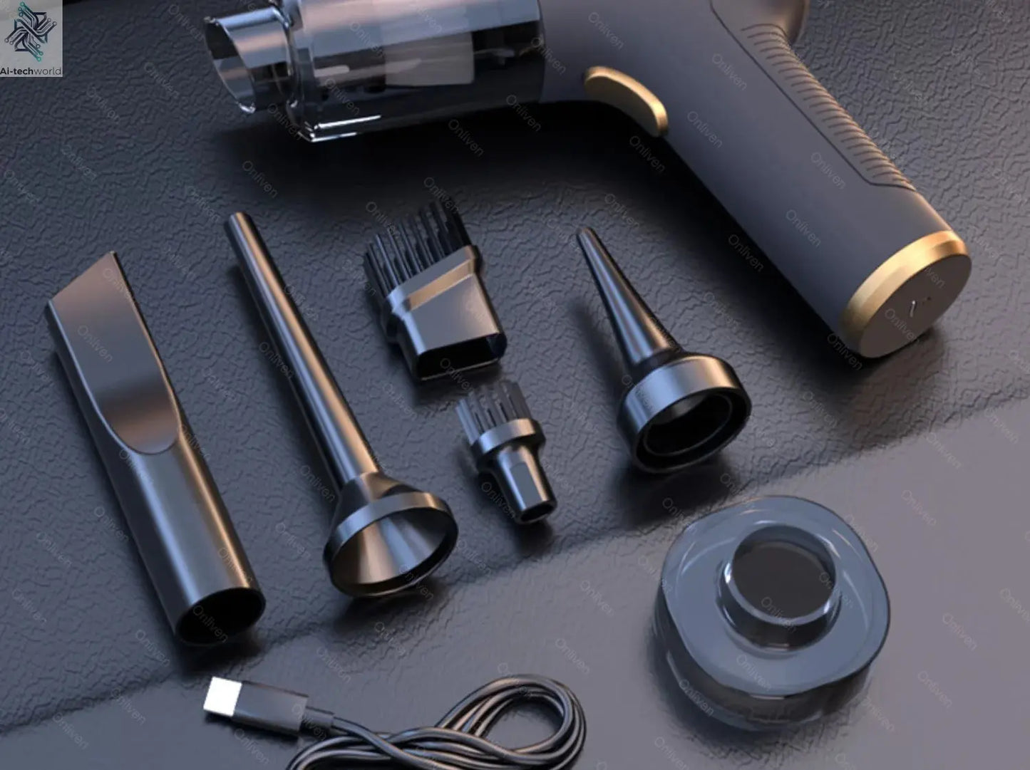 SZUK 98000PA Car Vacuum Cleaner Mini Powerful Cleaning Machine Strong Suction Handheld for Car  Wireless Portable Home Appliance Ai-TechWorld 