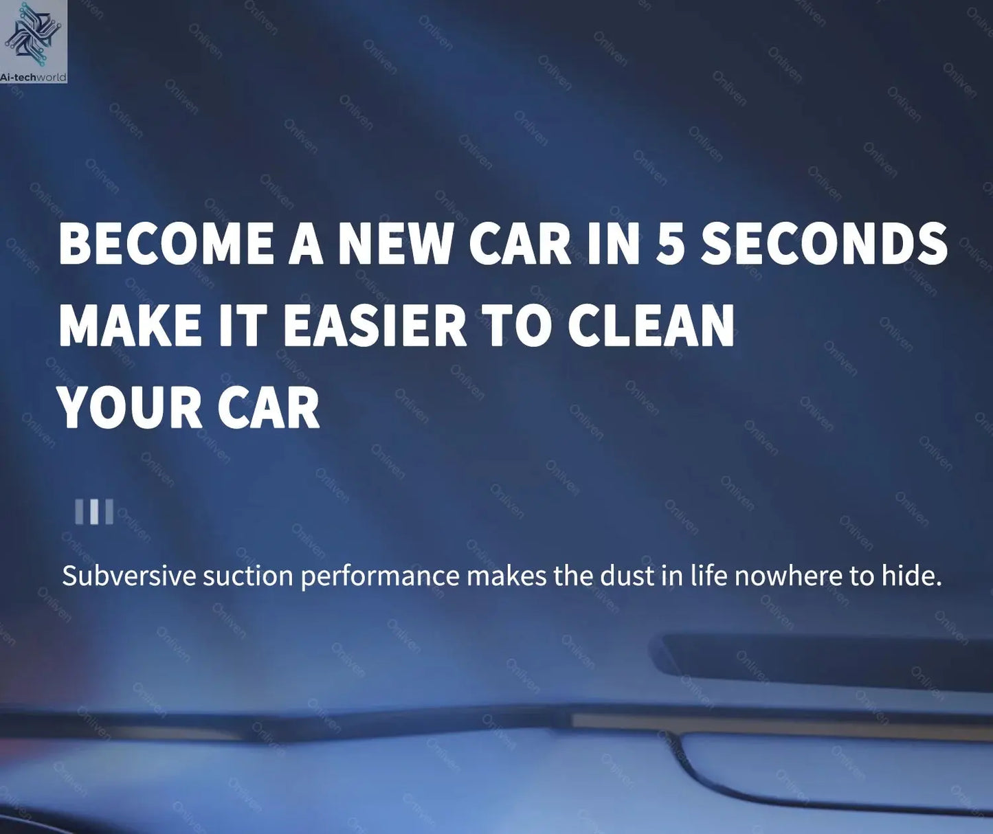 SZUK 98000PA Car Vacuum Cleaner Mini Powerful Cleaning Machine Strong Suction Handheld for Car  Wireless Portable Home Appliance Ai-TechWorld 