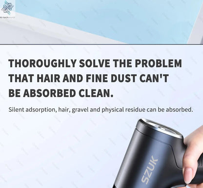 SZUK 98000PA Car Vacuum Cleaner Mini Powerful Cleaning Machine Strong Suction Handheld for Car  Wireless Portable Home Appliance Ai-TechWorld 