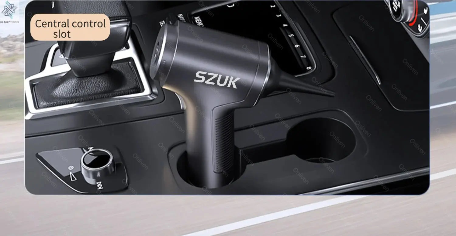 SZUK 98000PA Car Vacuum Cleaner Mini Powerful Cleaning Machine Strong Suction Handheld for Car  Wireless Portable Home Appliance Ai-TechWorld 