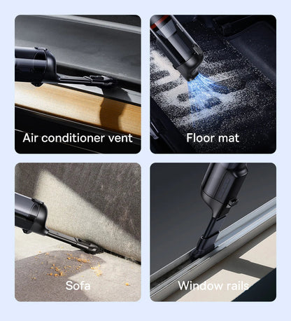 Baseus A5 Air Car Vacuum Cleaner 2-in-1 Powerful Wireless Cleaner Strong Suction Handheld Car Cleaning Portable Home Appliance Ai-TechWorld 