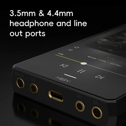 HiBy R6III 2025 / R6 Gen 3 Android 12 Music Player MP3 USB DAC HIFI WiFi Bluetooth 5.0 CS43198 *4 MQA16x DSD512 PCM768 4500mAh Ai-TechWorld 