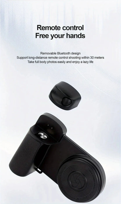 MagSafe Smartphone Handle Grip with Detachable Bluetooth Remote with Fill Light Anti-shake Selfie Handle for Iphone Android Ai-TechWorld 
