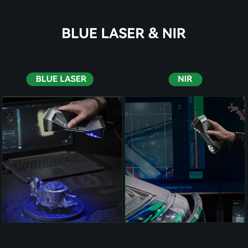 Creality 3D Scanner CR-Scan Raptor Blue NIR Light 0.02mm Accuracy 60FPS Anti-Shake Tracking Scanning Color Scanner for 3D Printe Ai-TechWorld 