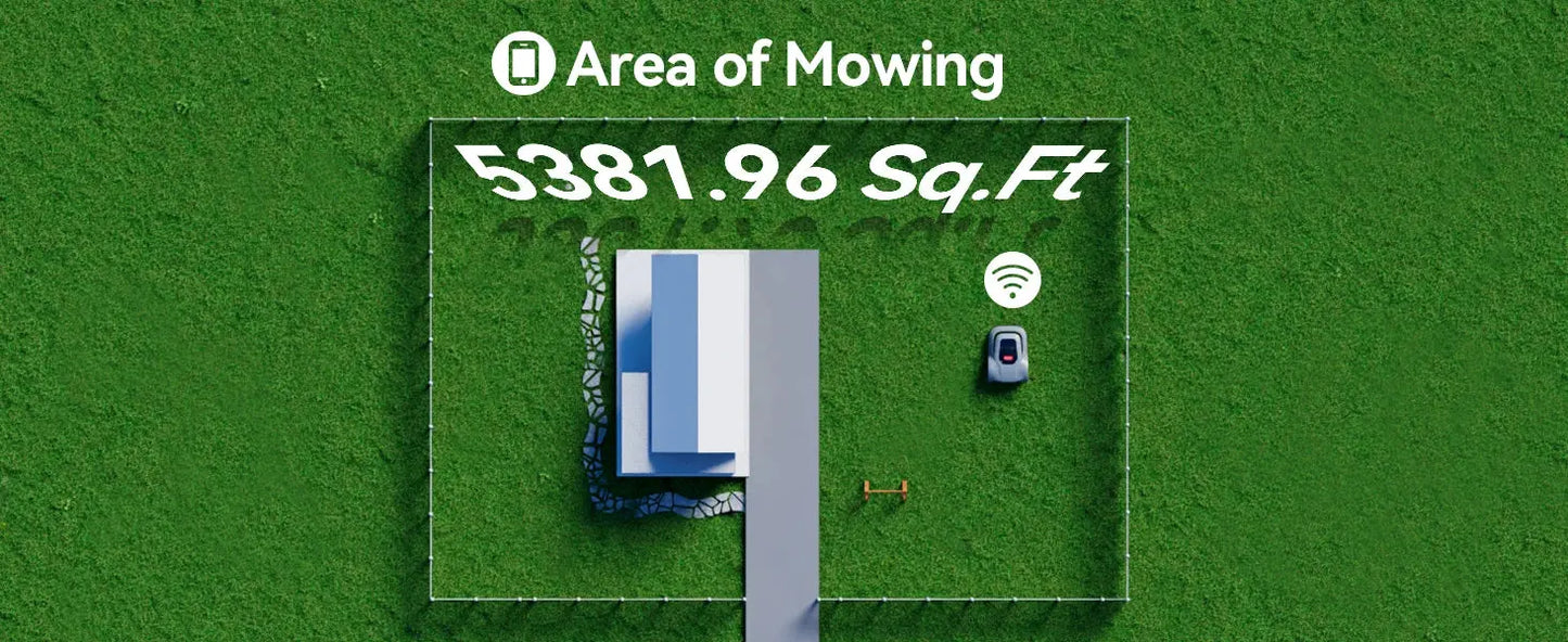 C-TOF Robotic Lawn Mower Redkey MGC800 MGC1000 Lawn Mower Robot Cable Break Detection Climbing 45% App Control Automatic Cutting Ai-TechWorld 