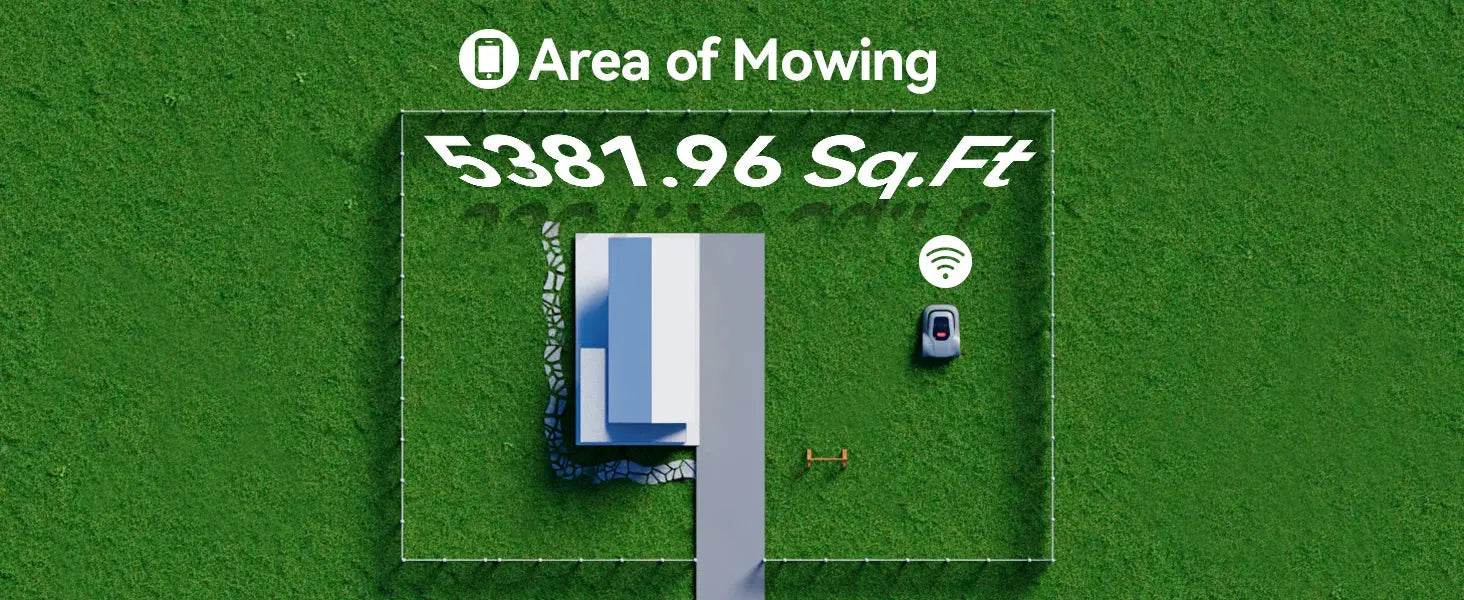 C-TOF Robotic Lawn Mower Redkey MGC800 MGC1000 Lawn Mower Robot Cable Break Detection Climbing 45% App Control Automatic Cutting Ai-TechWorld 