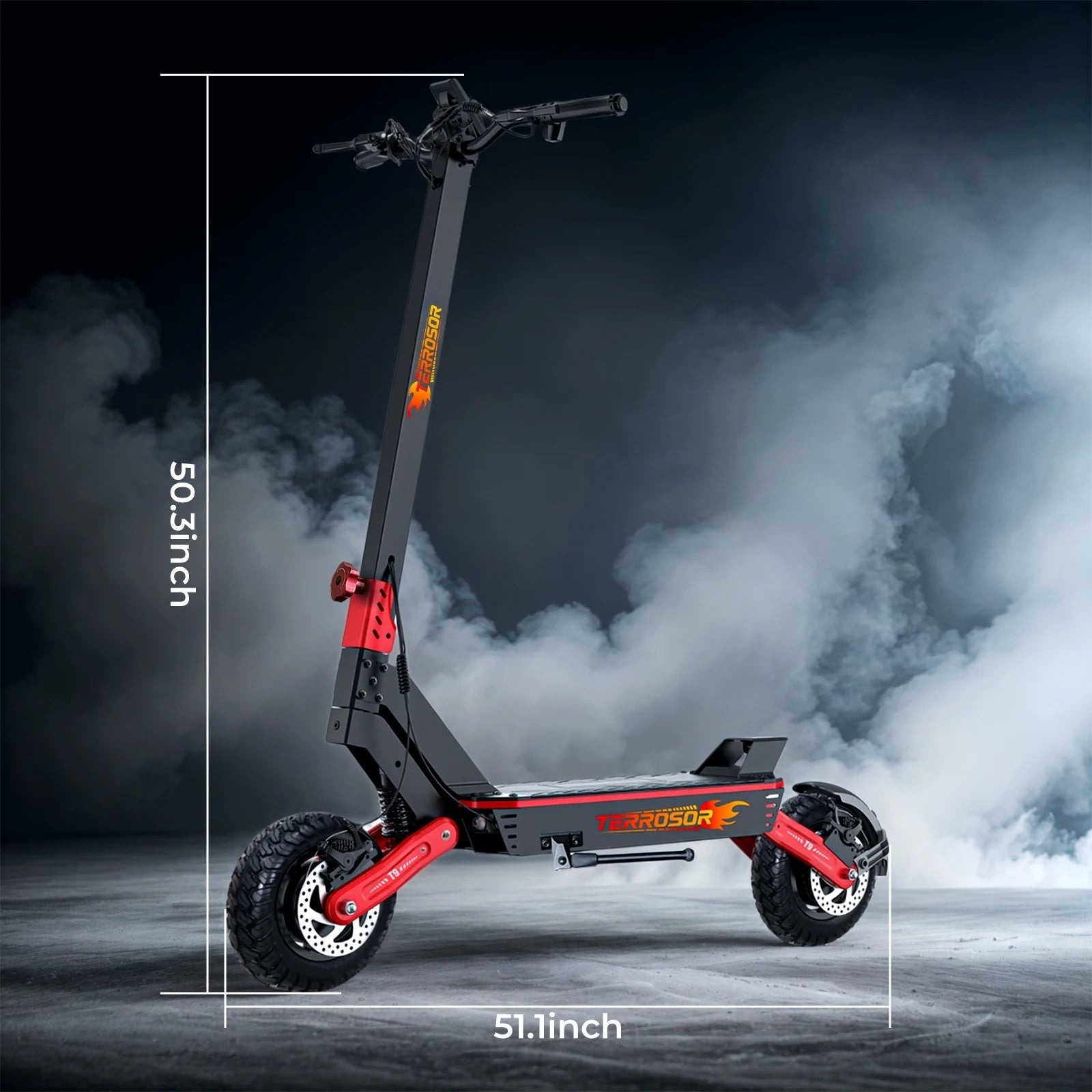 Electric Scooter for Adults, 1200WMotor Fast E Scooter, 11" Off-Road Tires, Up to 28 MPH Top Speed & 20 Miles Long Range, Dual B Ai-TechWorld 
