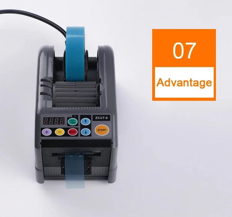 ZCUT-9 Automatic Adhesive Tape Machine Auto 6-60mm Tape Cutter Packaging Cutting Machine Electric 110V 220V Tools for Factory Ai-TechWorld 