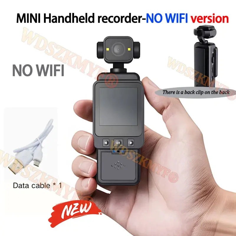 1080P Handheld Sports Pocket Camera HD Display 180° Rotatable WiFi Wireless Video Recorder Built-in Fill Light Motion Camera Ai-TechWorld 