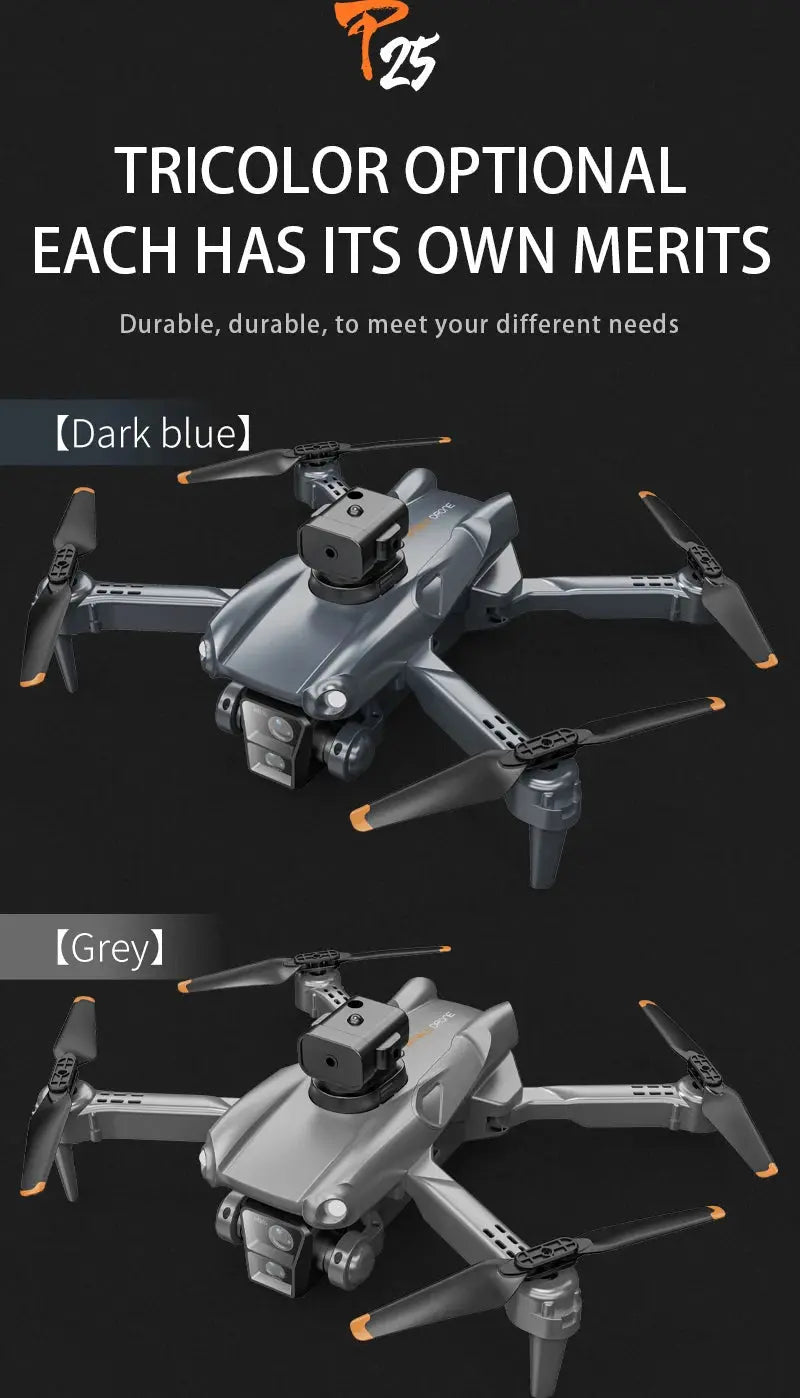 KBDFA P25 Drone 4K 8K HD Camera Aerial Photography Foldable RC Quadcopter Obstacle Avoidance Mini UAV Remote Control Toys Ai-TechWorld 